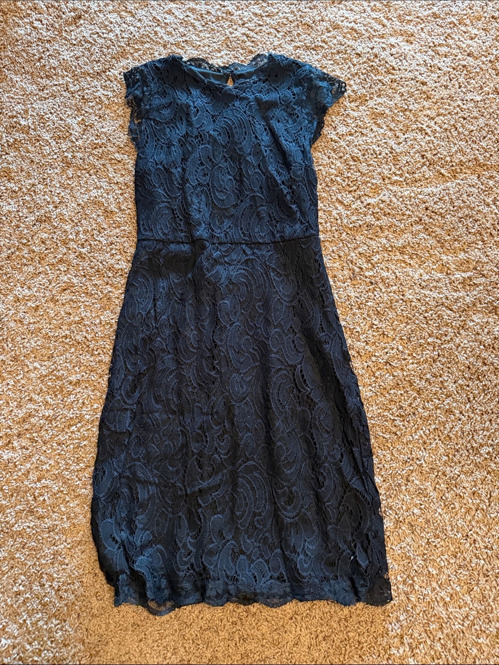 Xhilaration Navy Lace Midi Dress